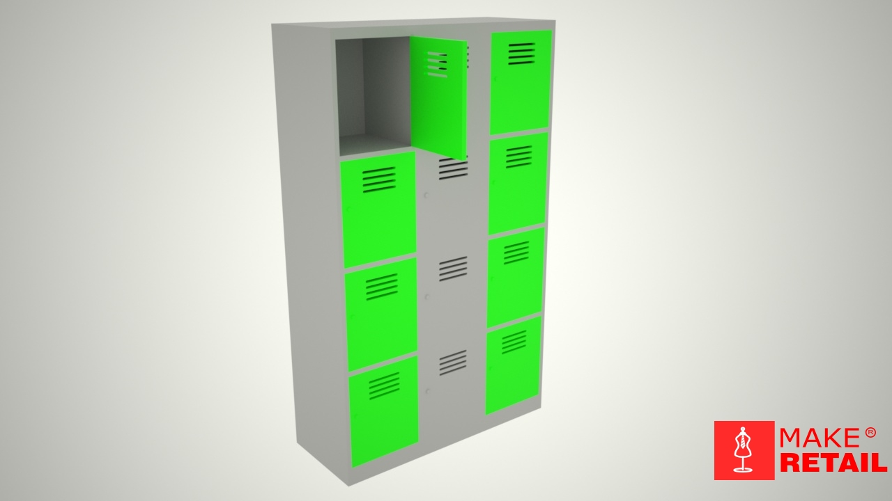 LOCKERS MODULO 12 PUERTAS