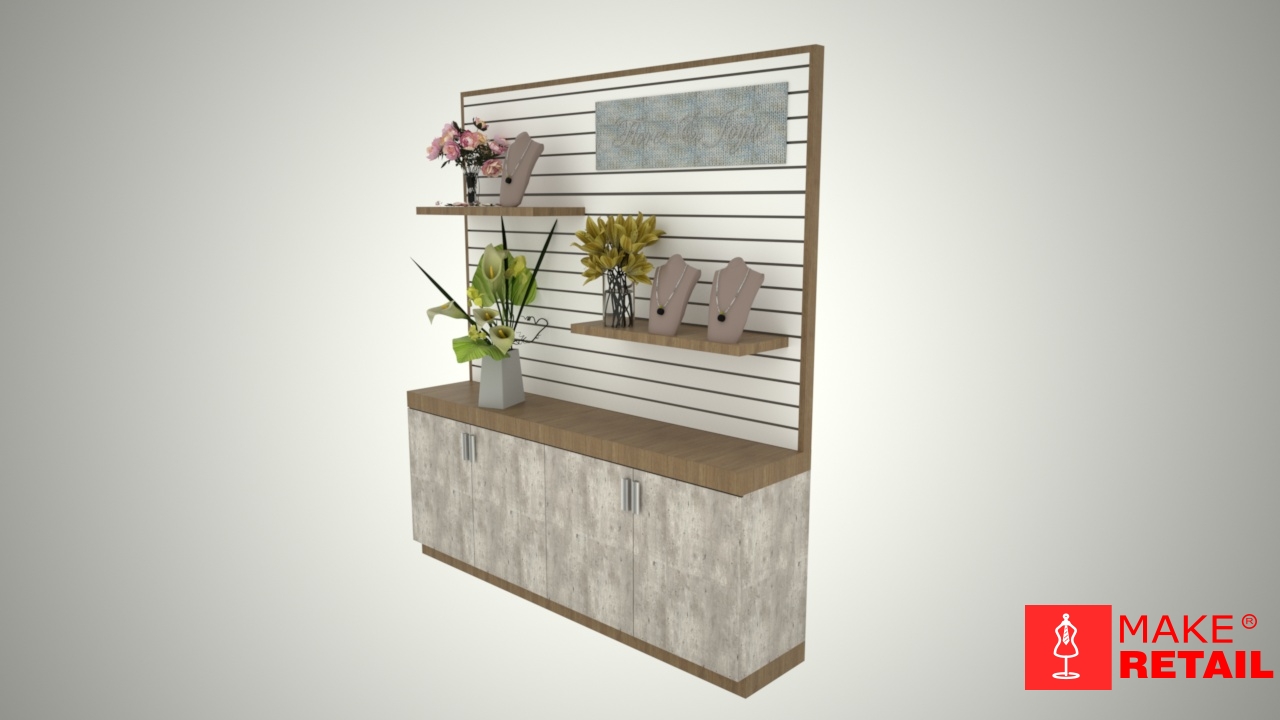 CONTRACAJA CON PANEL RANURADO - DISPLAY